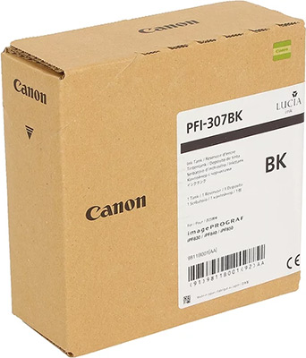 

Картридж Canon, PFI-307 BK 9811 B 001 Чёрный