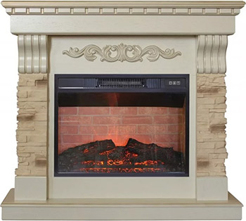 Каминокомплект Realflame MARSEILLE LUXE 24 WT и IRVINE 24 (LM89) каминокомплект realflame stone 24 ao и irvine 24 lm89