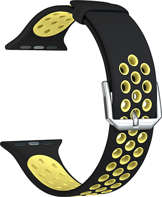 Ремешок для часов Lyambda для Apple Watch 42/44 mm ALIOTH DS-APS01-21-44-YL Black/Yellow цена Ремешок для часов Lyambda для Apple Watch 42/44 mm ALIOTH DS-APS01-21-44-YL Black/Yellow цены онлайн