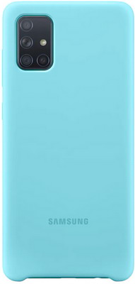 

Чехол (клип-кейс) Samsung, A71 (A715) SiliconeCover blue (EF-PA715TLEGRU)