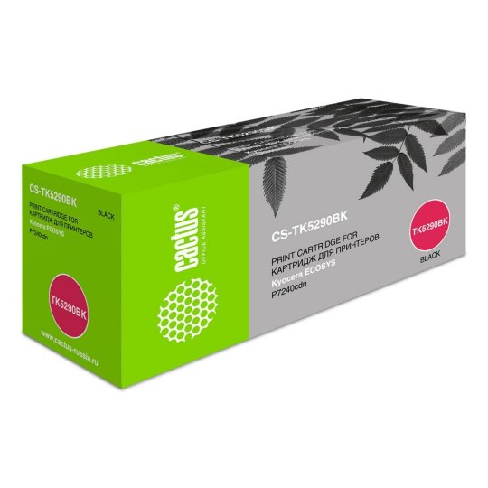 

Картридж лазерный Cactus CS-TK5290BK TK-5290BK черный (17000стр.) для Kyocera Ecosys P7240cdn