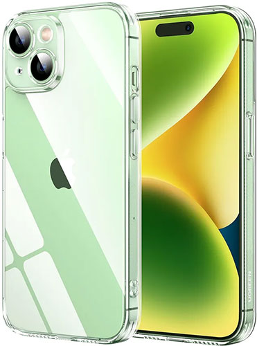 фото Чехол для мобильного телефона ugreen lp730 (25393) crystal transparent enhanced protective case for iphone15 plus 6.7-inch, прозрачный