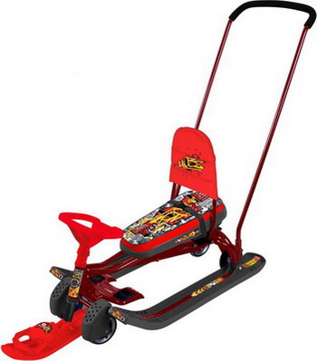 

Снегокат Nika "Тимка спорт 6" Граффити, красный (красный каркас) ТС6/ГК2