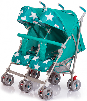 

Коляска Babyhit, TWICEY BRIGHT CYAN STARS