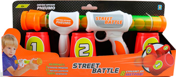 

Игрушечное оружие 1 Toy, Street Battle с мягкими шариками короб. Т13646