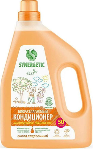 фото Кондиционер для белья synergetic цитрусовая фантазия, 1.5 л (110451)