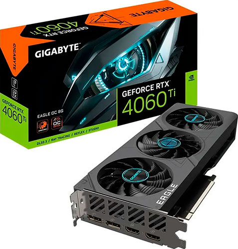 фото Видеокарта gigabyte geforce rtx 4060 ti eagle oc 8gb (gv-n406teagle oc-8gd)