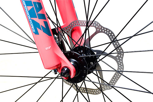 Велосипед женский горный Stark Viva 273 HD рама 145 коралловыйсерый HQ-0014223