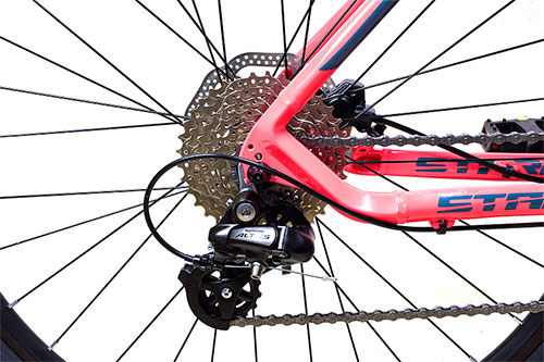 Велосипед женский горный Stark Viva 273 HD рама 145 коралловыйсерый HQ-0014223