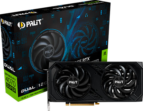 фото Видеокарта palit geforce rtx4070 super dual 12gb (ned407s019k9-1043d)