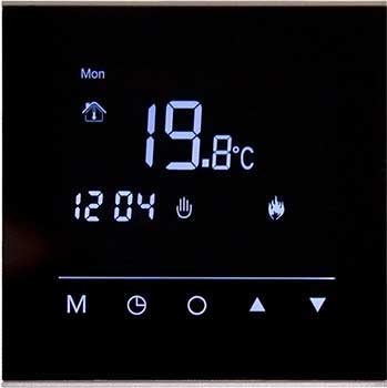 Изображение товара Терморегулятор Rexant R300B для теплых полов с сенсорным дисплеем и программированием