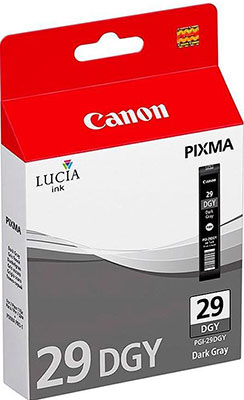 

Картридж Canon, PGI-29 DGY 4870 B 001 Тёмно-серый