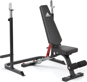 

Скамья тренировочная Adidas, с рамой для приседаний ADBE-10345