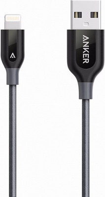 

Кабель ANKER, PowerLine+ Lightning 90 см. серый