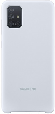 Чехол (клип-кейс) Samsung A71 (A715) SiliconeCover silver (EF-PA715TSEGRU) фото