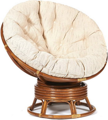 

Кресло-качалка Tetchair, ''PAPASAN'' w 23/01 B / с подушкой / Pecan (орех) ткань Старт 12626