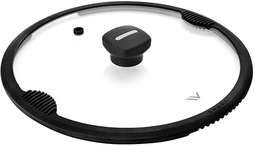 Крышка из термостойкого стекла с силиконовым ободом Vensal VS4304, 26 см