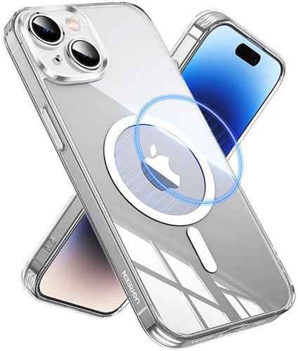 фото Чехол для мобильного телефона ugreen lp726 (25397) classy clear magnetic protective case для iphone 15 plus 6.7-inch, прозрачный