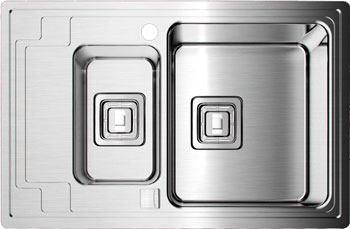 

Кухонная мойка OMOIKIRI, Mizu 78-2-R (4973004/4993004) new