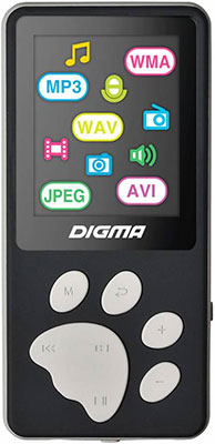 

MP3 плеер Digma, S3 4Gb черный/серый