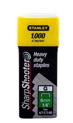 

Скоба для степлера Stanley 6 мм тип ''G'' (4/11/140) 1000шт 1-TRA 704 T