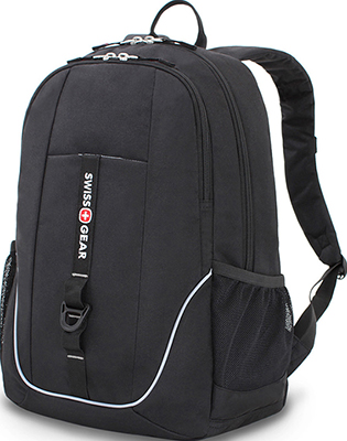 

Рюкзак Swissgear, чёрный полиэстер 600D 33x16.5x46 см 26 л SA6639202408