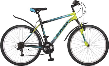 

Велосипед Stinger, 26'' Caiman 16'' зеленый 26 SHV.CAIMAN.16 GN7