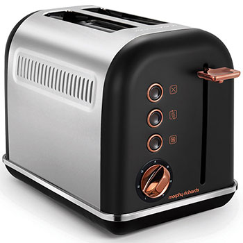 Тостер Morphy Richards Accents Rose Gold Black 2 Slice 222016
