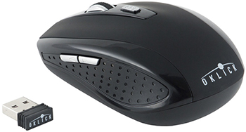 

Мышь Oklick 455MW черный оптическая (1600dpi) беспроводная USB (5but)
