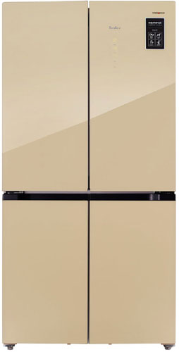 фото Многокамерный холодильник tesler rcd-545i beige glass