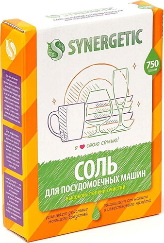 фото Соль для посудомоечной машины synergetic 750 гр (102752)