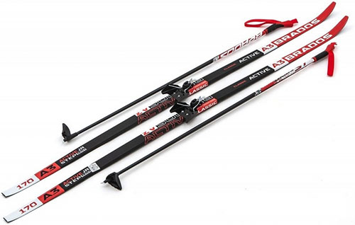 

Лыжи беговые STC NNN - 190 WAX Brados Active A3 Red, Красный