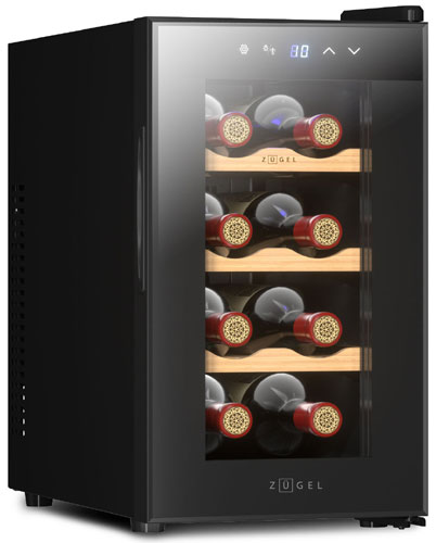 

Винный шкаф Zugel ZTWF82B черный