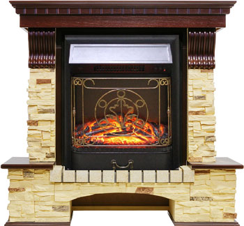 Каминокомплект Royal Flame Pierre Luxe сланец с очагом Majestic FX BL (темный дуб) 10966664910203 каминокомплект royal flame dallas с очагом majestic bl тем дуб