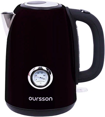 Чайник электрический Oursson EK1752M/BL Черный чайник электрический oursson ek1752m dc металл 1 7 л 2150 вт автоотключение бордовый