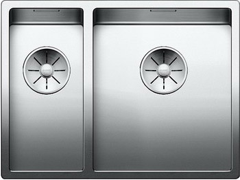 Кухонная мойка Blanco CLARON 340/180-U (чаша справа) нерж. сталь зеркальная полировка 521610