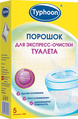 

Порошок для экспресс-очистки туалета Тайфун, 393033
