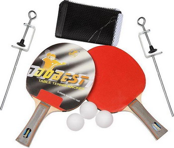 

Набор для игры DoBest, BR33 0 звезд (2 ракетки 3 мяча сетка крепеж)
