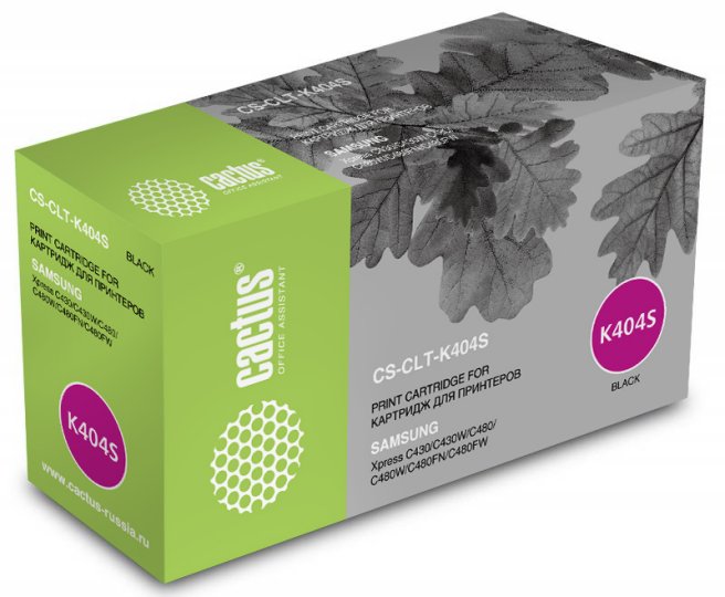 

Картридж лазерный Cactus CS-CLT-K404S CLT-K404S черный (1500стр.) для Samsung SL-C430/C430W/C480/C480W/C480FW