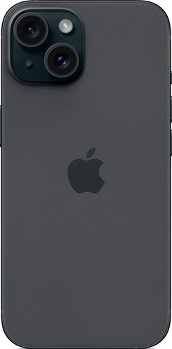 Смартфон Apple iPhone 15 128Gb черный simesim