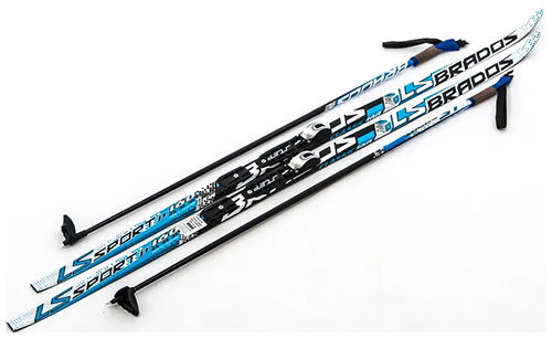 

Лыжи беговые STC NNN (Rottefella) - 175 STEP Brados LS Blue, Синий