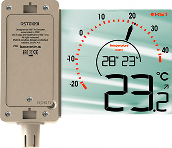 

Термометр с дисплеем RST RST01091 шампань/прозрачный