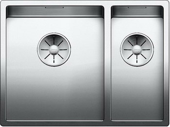 Кухонная мойка Blanco CLARON 340/180-U (чаша слева) нерж. сталь зеркальная полировка 521609