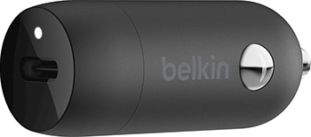 

Автомобильный адаптер Belkin, 18 Вт USB-C PD (F7U099btBLK)