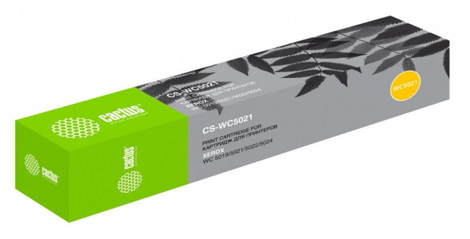 

Картридж лазерный Cactus CS-WC5021 006R01573 черный (9000стр.) для Xerox WorkCentre 5019/5021/5022/5024