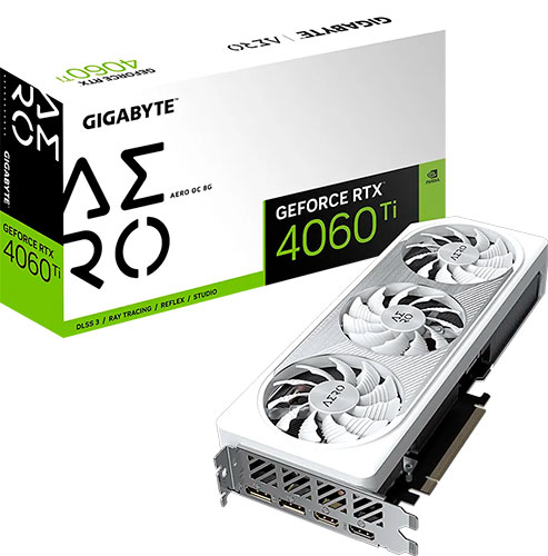 фото Видеокарта gigabyte geforce rtx 4060 ti aero oc 8gb (gv-n406taero oc-8gd)