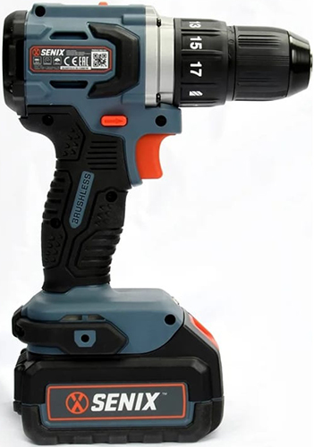 Дрель-шуруповерт Senix X2 20В 60 Нм 1х4Ач ЗУ кейс PDDX2-M2-EU SET