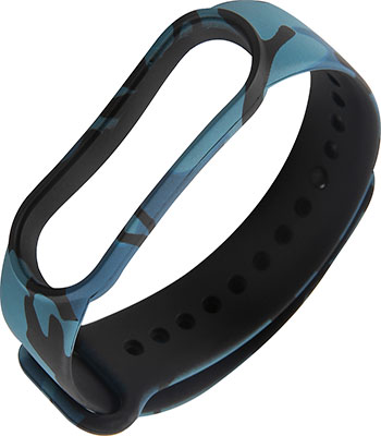 Ремешок силиконовый Red Line для фитнес-браслета Xiaomi Mi Band 5/ Mi Smart Band 6 камуфляж морской