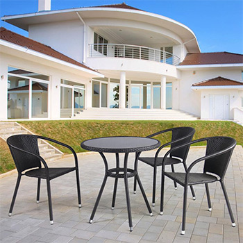 

Комплект мебели Афина, T 282 ANS/Y 137 C-W 53 Brown 3Pcs