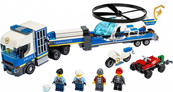 Конструктор Lego City Police Полицейский вертолётный транспорт 60244 lego city 60246 конструктор лего город полицейский участок
